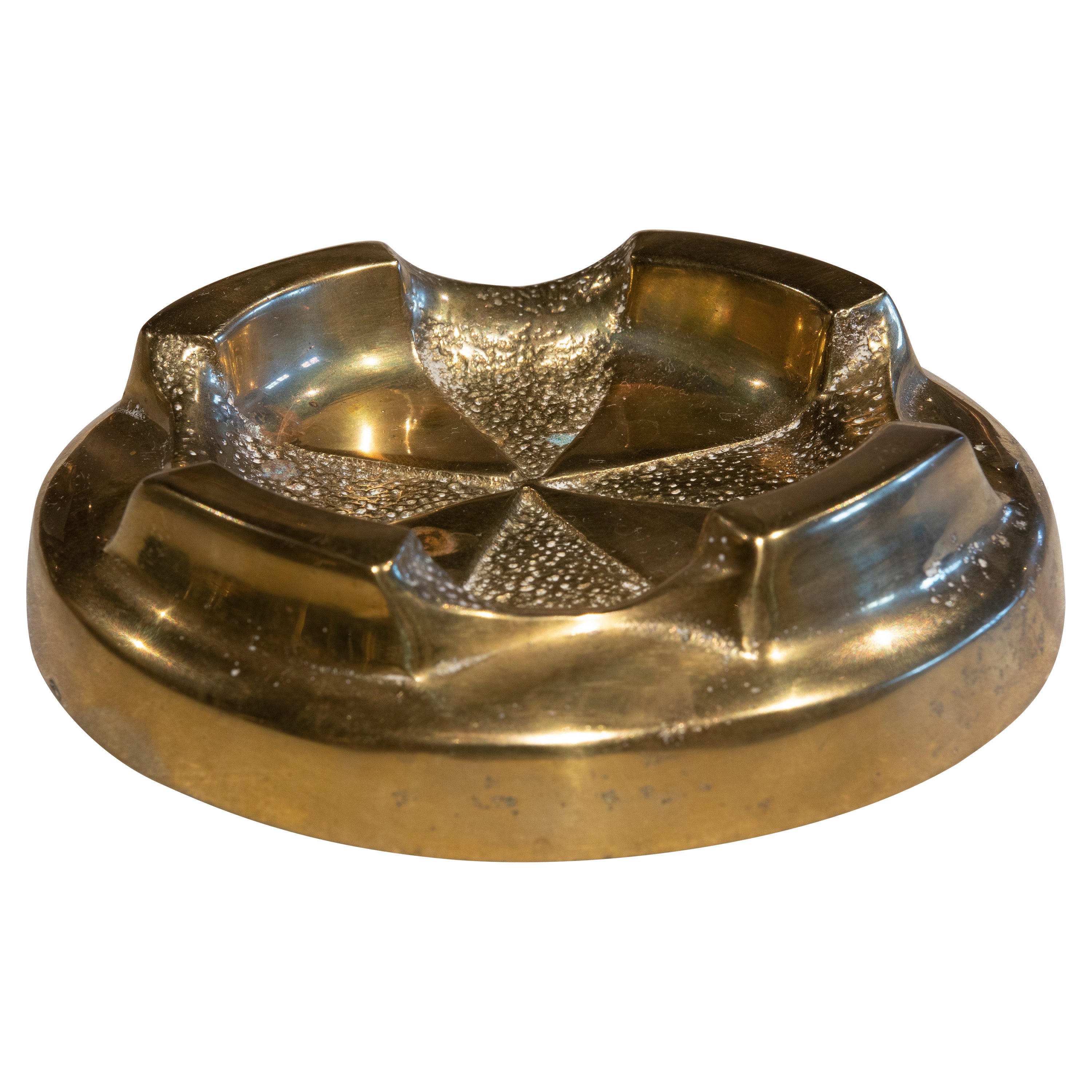 Cenicero español de bronce de los años 70