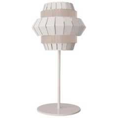 Ivory and Taupe Comb Table Lamp by Dooq