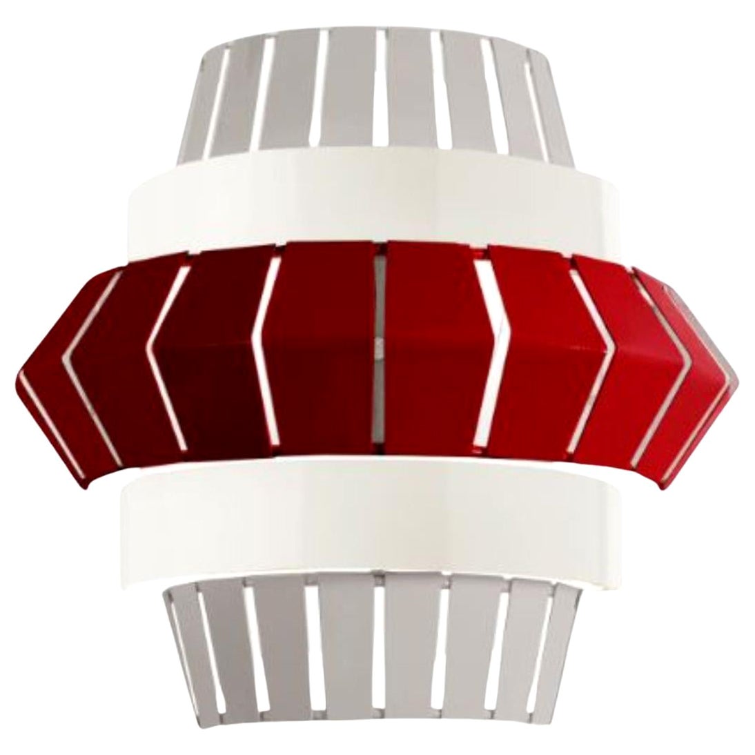 Taupe and Lipstick Comb Wall Lamp by Dooq For Sale