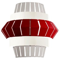 Taupe and Lipstick Comb Wall Lamp by Dooq