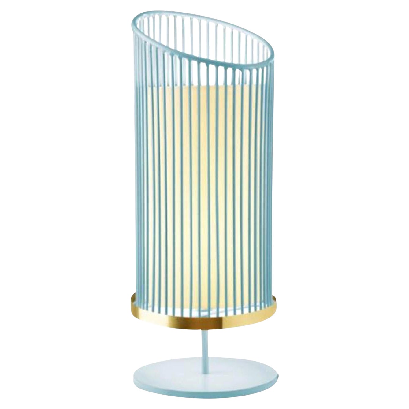 Mint New Spider Table Lamp with Brass Ring by Dooq