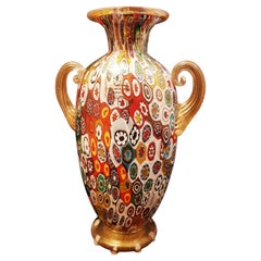 Murano glass Vetreria Artistica Gambaro&Poggi vase acid stamped