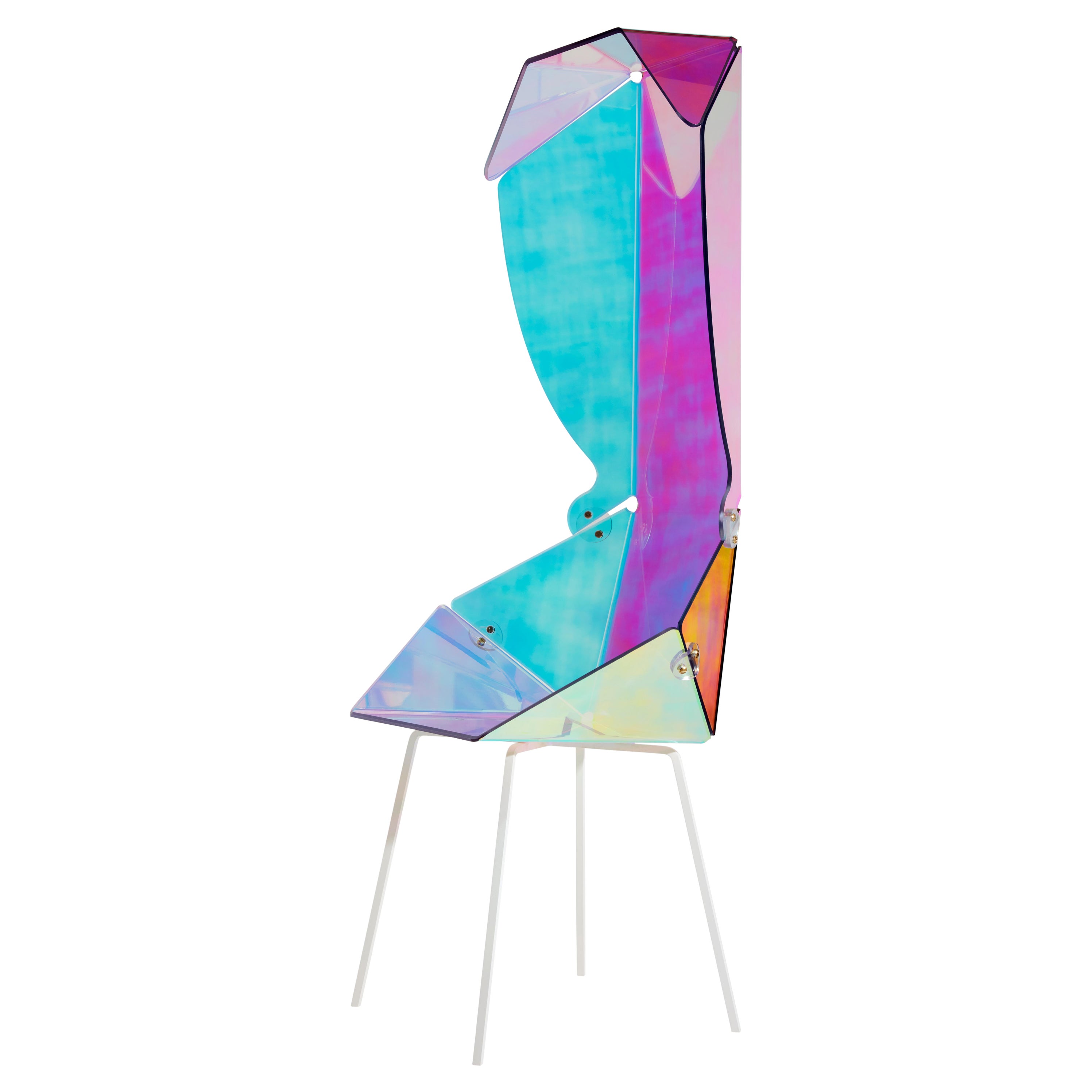 Prismania High Back Chair, Limited Edition, by Elise Luttik For Sale