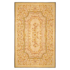 Tapis décoratif indien vintage à points de chaîne orientale, taille de la pièce