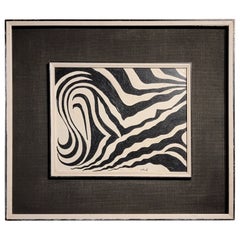 Abstract Painting, Black & White 1950's