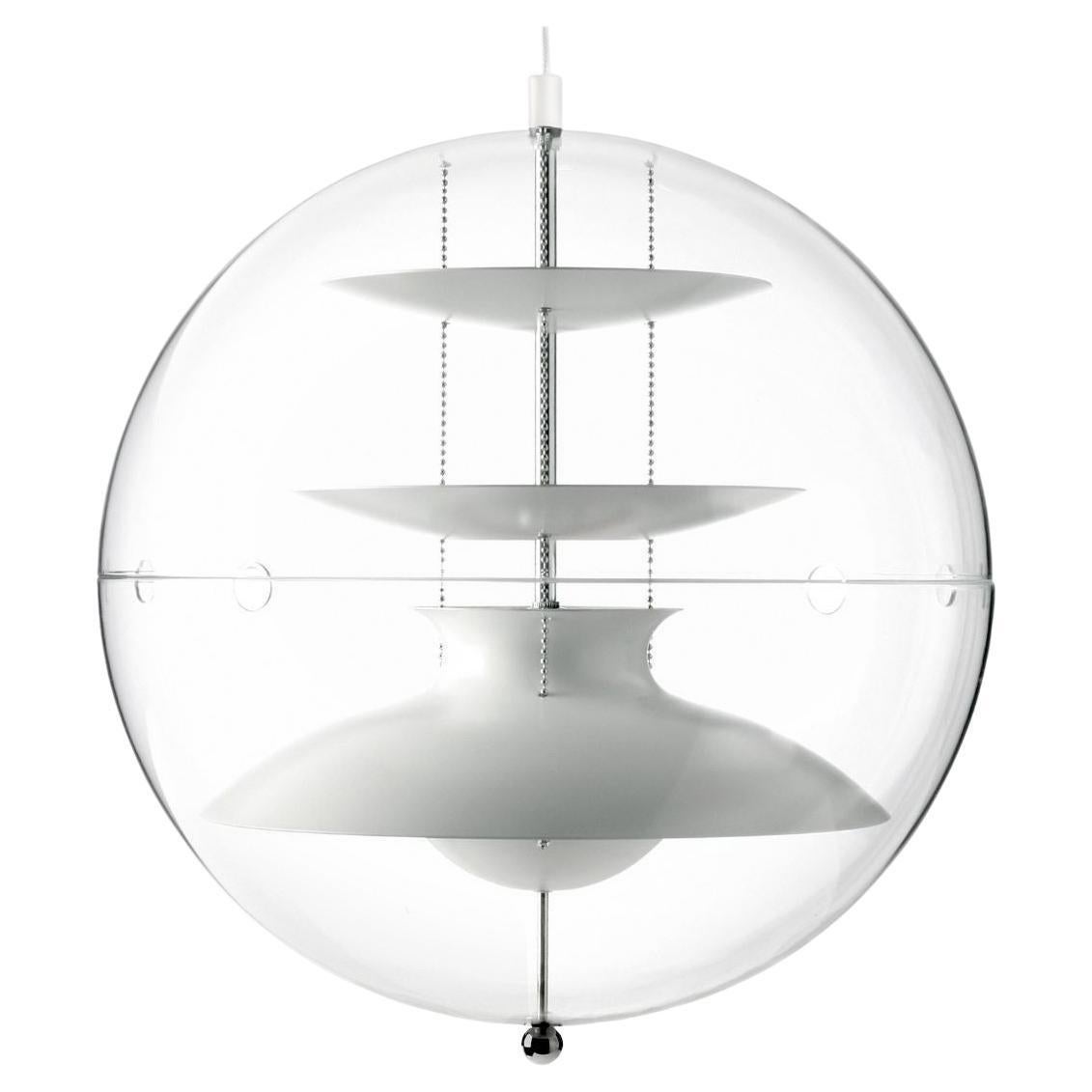 Lampe suspendueanto de Verner Panton en aluminium et acrylique pour Verpan