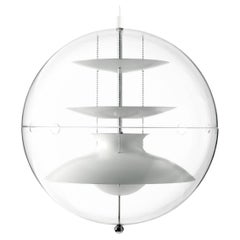 Verner Panton Large 'Panto' Pendant Lamp in Aluminum and Acrylic for Verpan