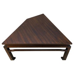 Asian Style Mahogany Corner Side Table