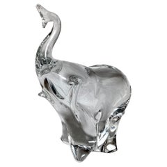 A Swedish Crystal Elephant, Circa 1970's