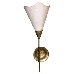 Vintage Sconce Italian, 1960, Materials, Acrylic and Bronze
