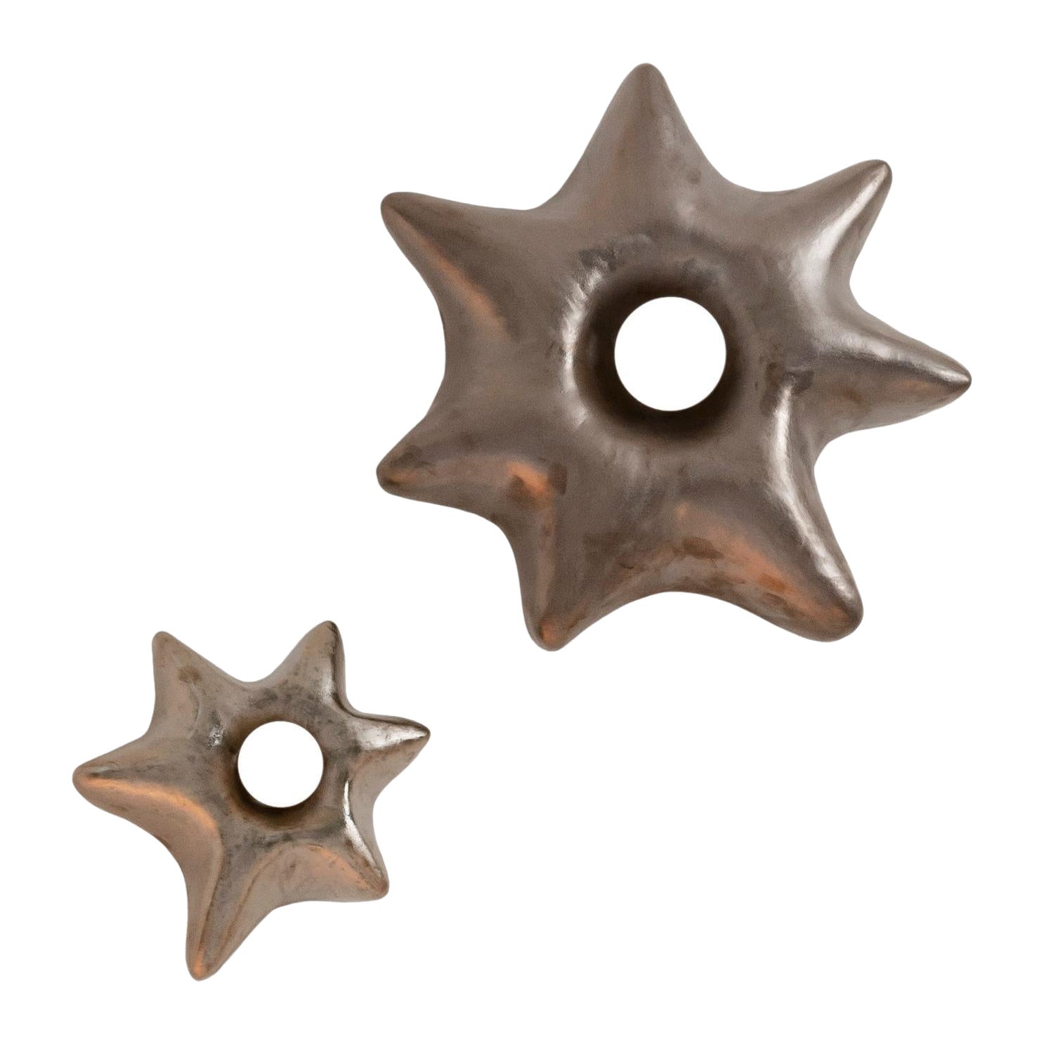 Contemporary Hand-Built Puffy Star Sconce 'Large' For Sale