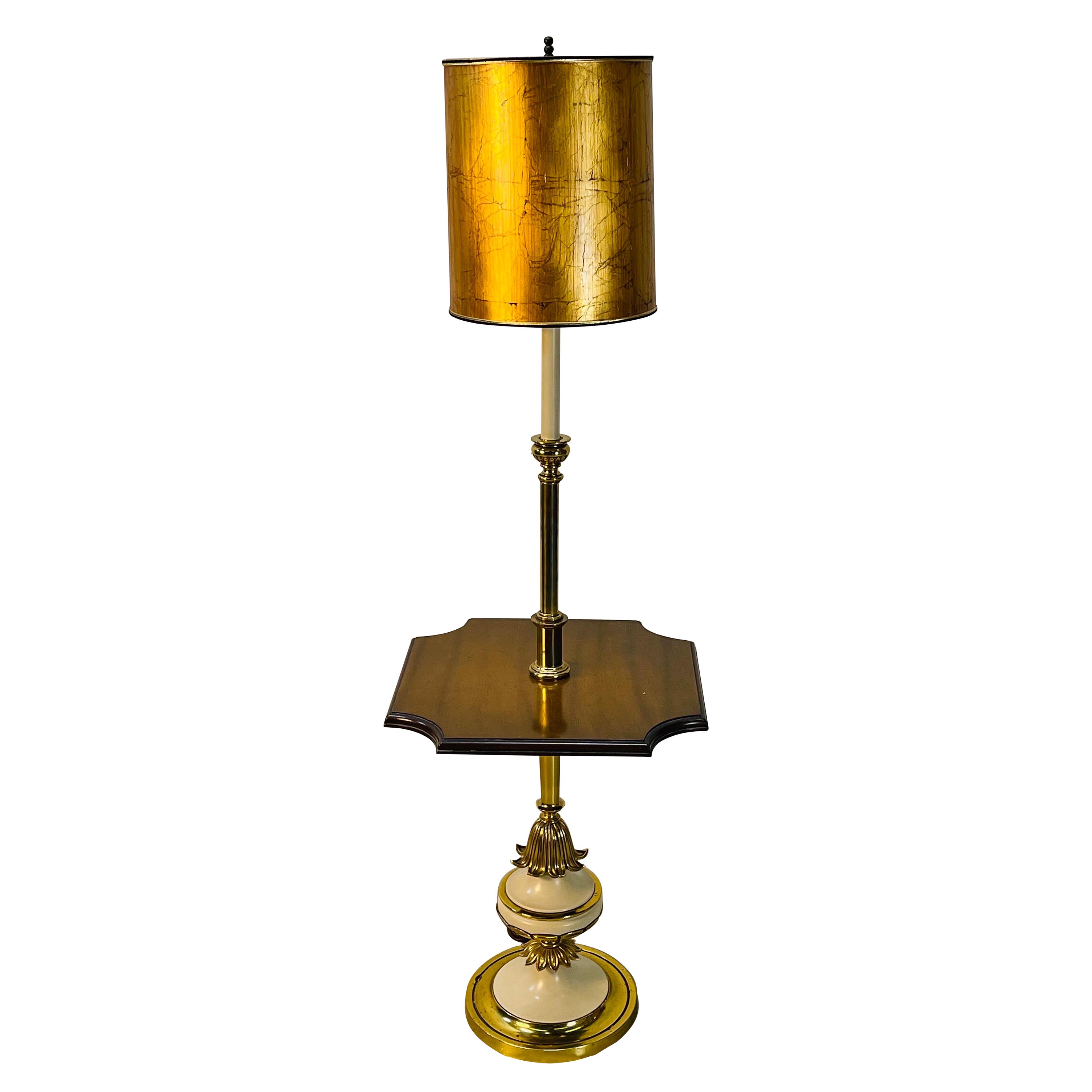 1960s Stiffel Floor Lamp with Shade For Sale