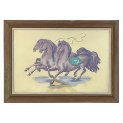 Vintage Benjamin Jorj Harris for Newman Decor, Galloping Horses
