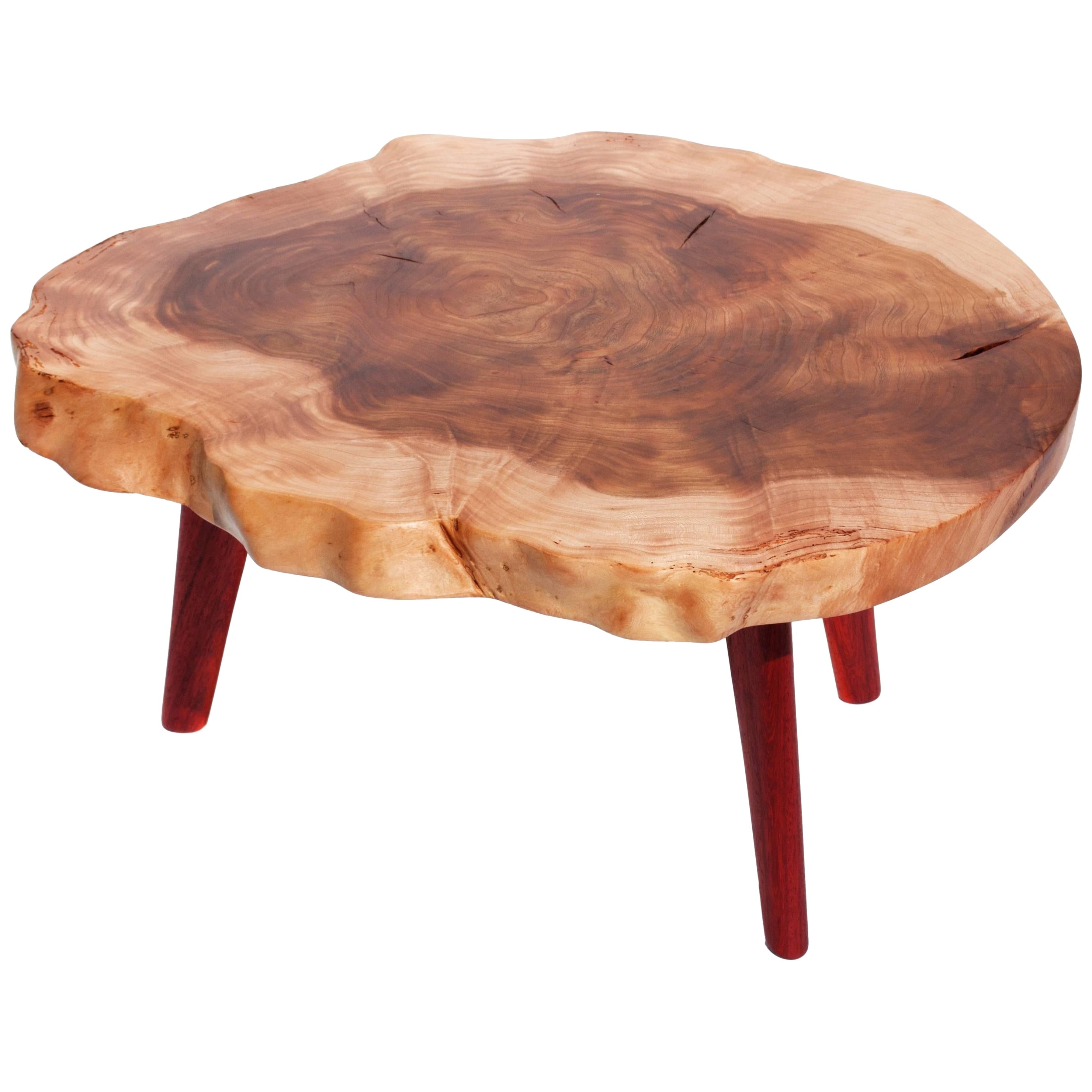 Unique Padouk and Thuja Table by Jörg Pietschmann For Sale at 1stDibs