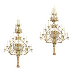Pair of Belle Epoque Wall Sconces by Victor Paillard, France, 19th Century