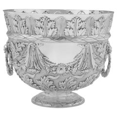 Incredible & Large Antique Brittania Standard Silver Bowl, 3.9kg, London 1903