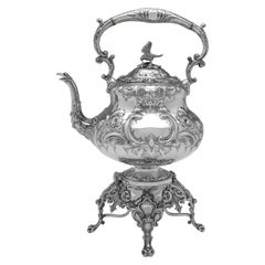 'Louis Pattern' - Bollitore in argento vittoriano - Martin, Hall & Co. 1881