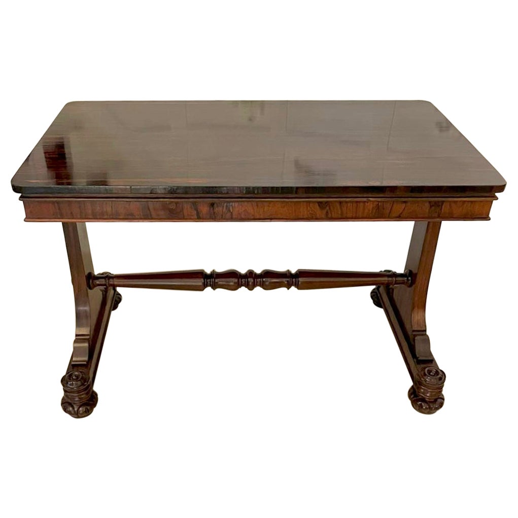 Superb Quality Antique William IV Rosewood Centre Table