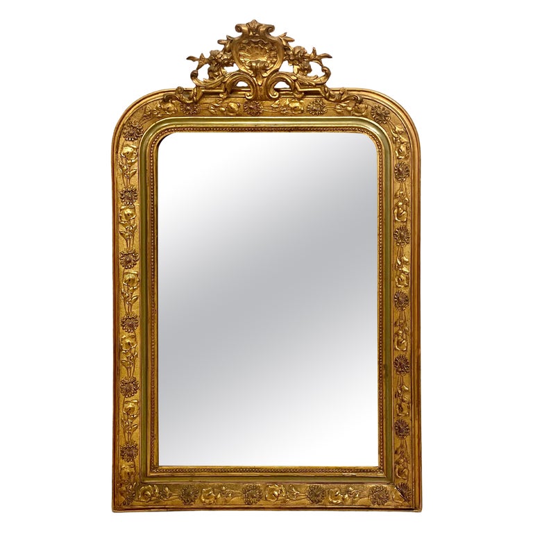 Louis Philippe Giltwood Mirror For Sale at 1stDibs