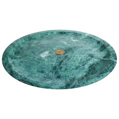 Incense Plate, Green Guatemala Sculpted Marble by Henry Wilson