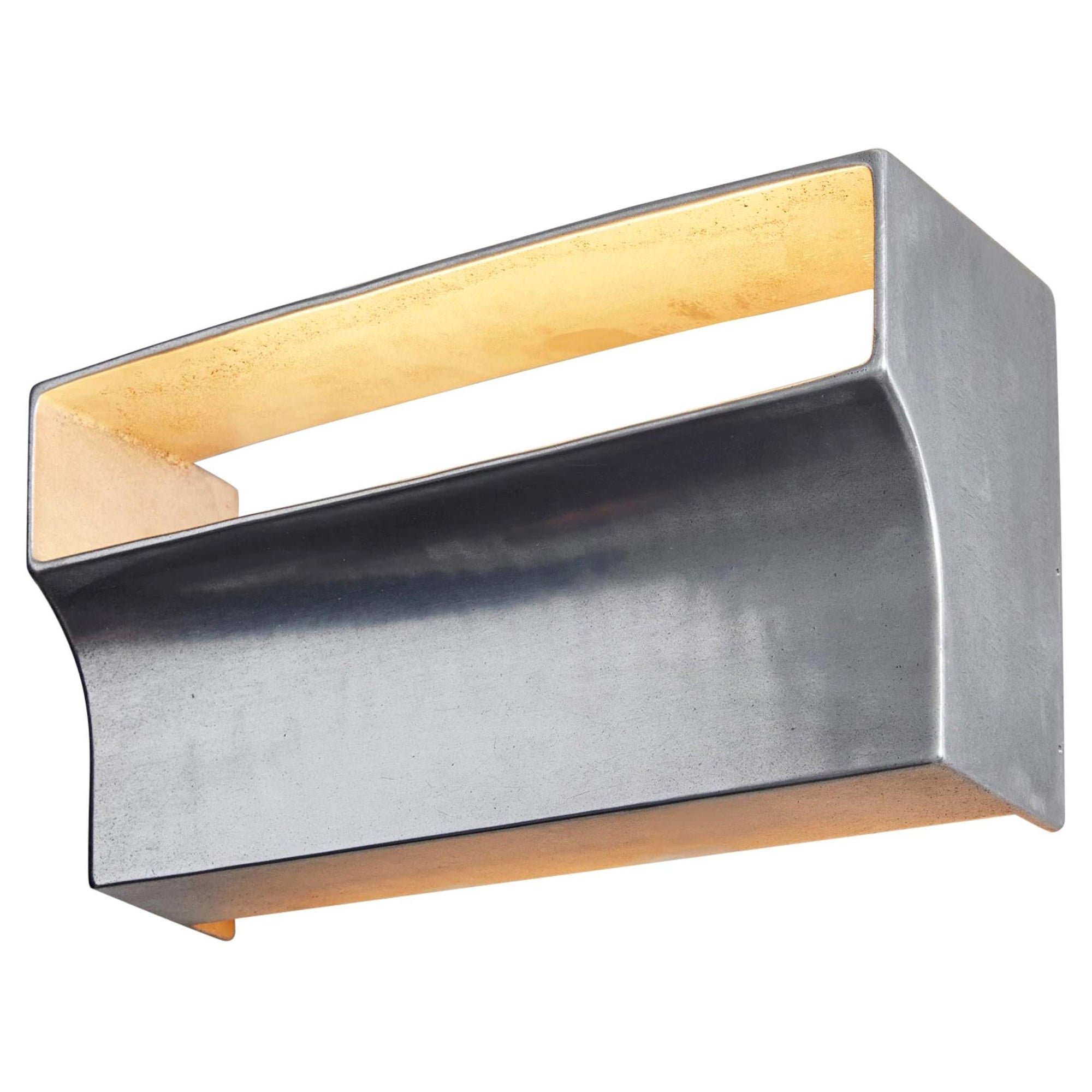 Aluminum Scoop Wall Light by Henry Wilson For Sale