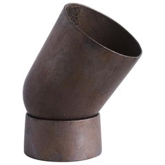 Contemporary Blackened Bronze Spot Table Lamp by Henry Wilson