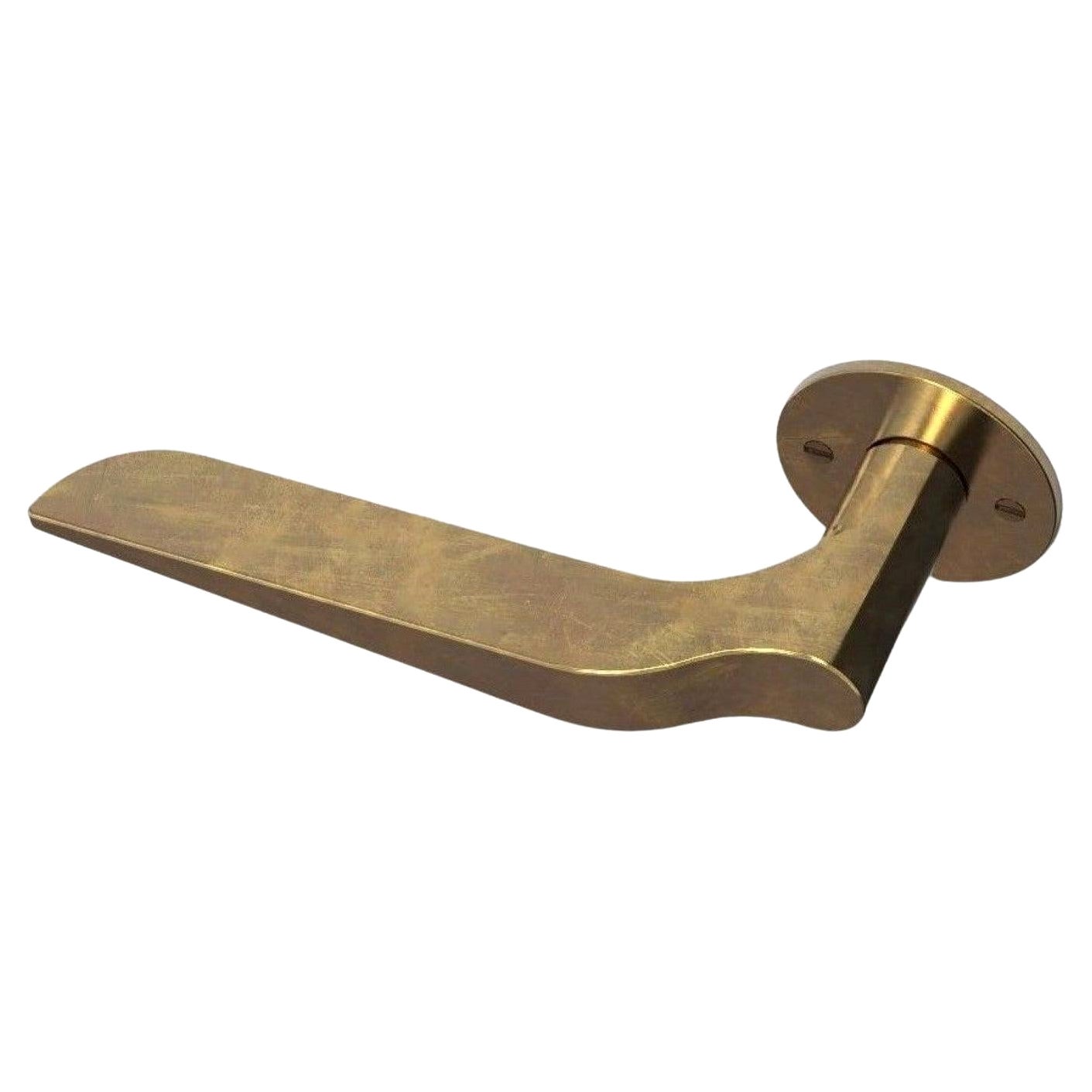 Brass Palais Door Handle by Henry Wilson For Sale