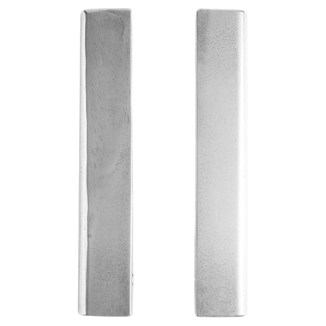Set of 2 Aluminum Cove Handle by Henry Wilson For Sale