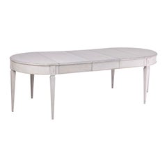 19th c. Swedish Gustavian Style Extension Table with Three Leaves