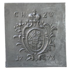 German Louis XIV Style 'Coat of Arms' Fireback / Backsplash