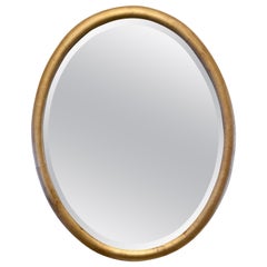 Miroir italien ancien en bois biseauté et doré