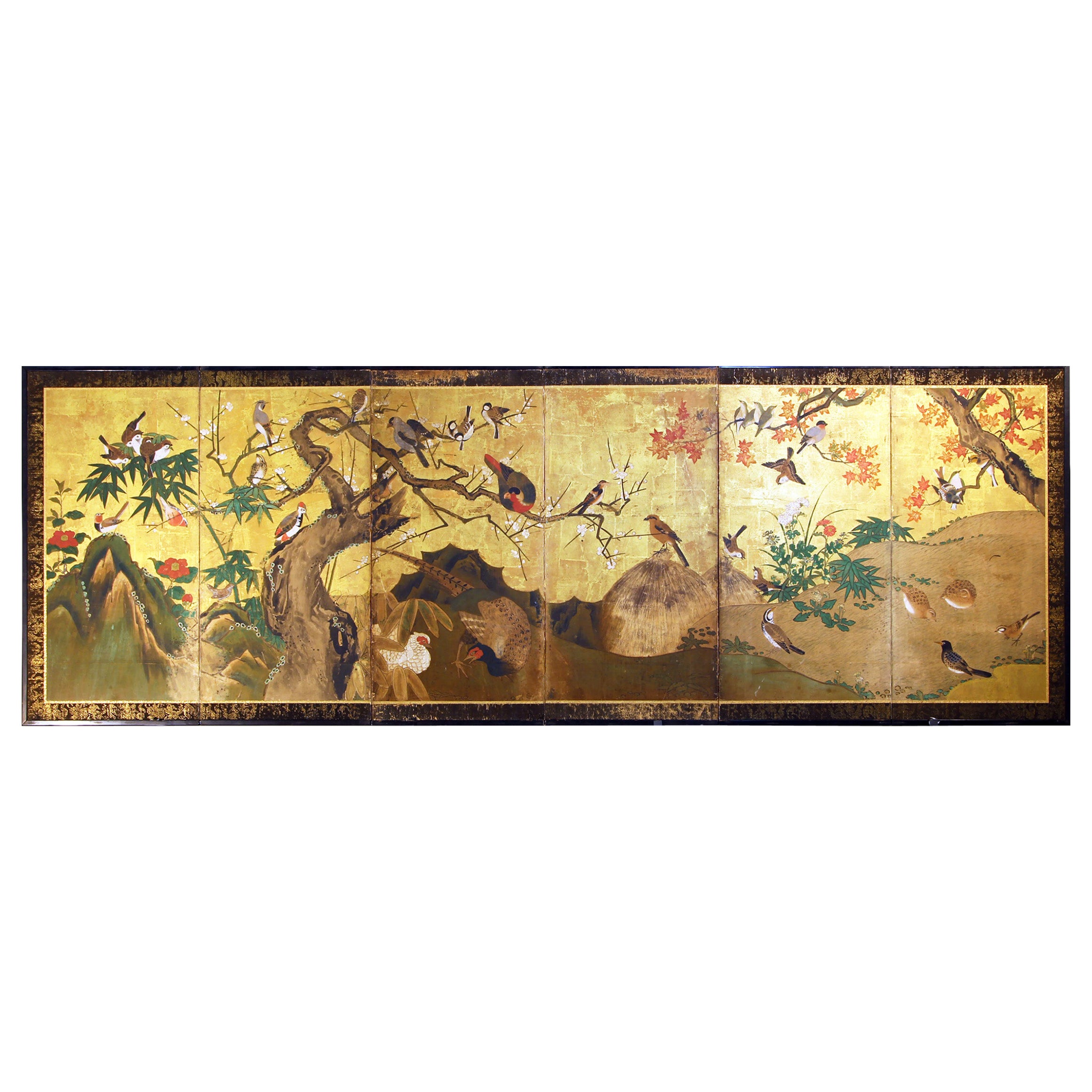 18th Century Japanese Folding Screen