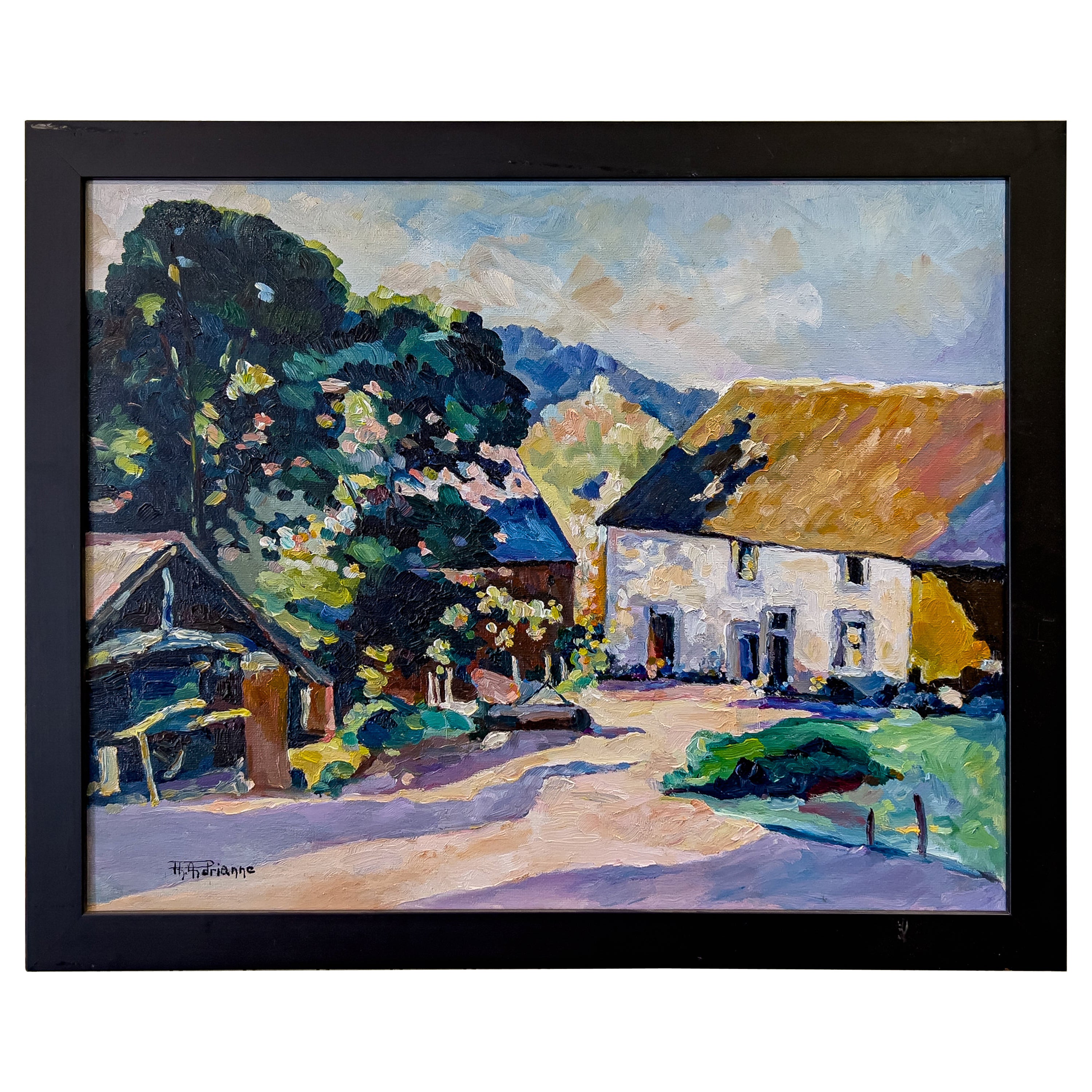 Philippe Andrianne Oil Painting on Canvas For Sale