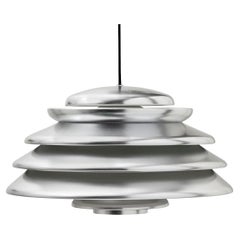 Verner Panton 'Hive' Pendant Lamp in Polished Aluminum for Verpan
