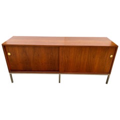 Walnut 2 Door Sliding Credenza