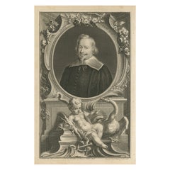 Antique Portrait of John Pym, English Politician