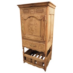 Used 19th Century French Chestnut Garde Manger or Food Cabinet from Normandy