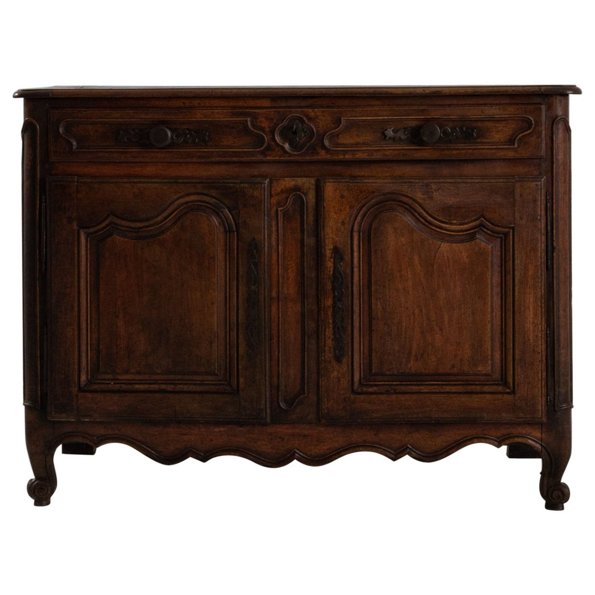 19th Century French Wooden Buffet with Original Patina