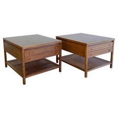 Paul McCobb Leather Top Tables for Calvin, Irwin Collection, 1950's