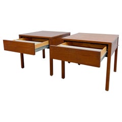 Pair of Florence Knoll Teak Nightstands