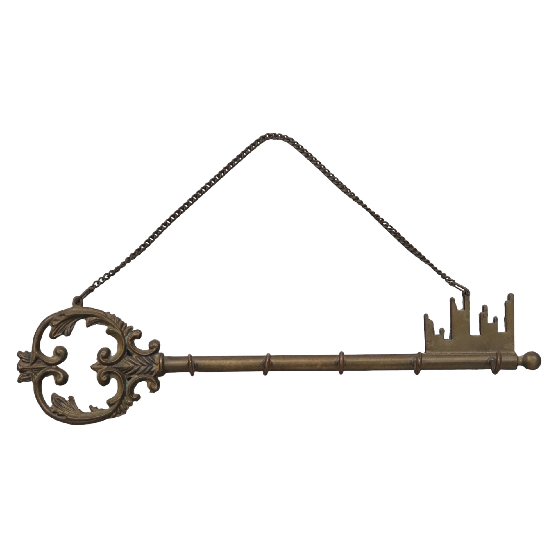 Brass Hanging Key Wall Hooks