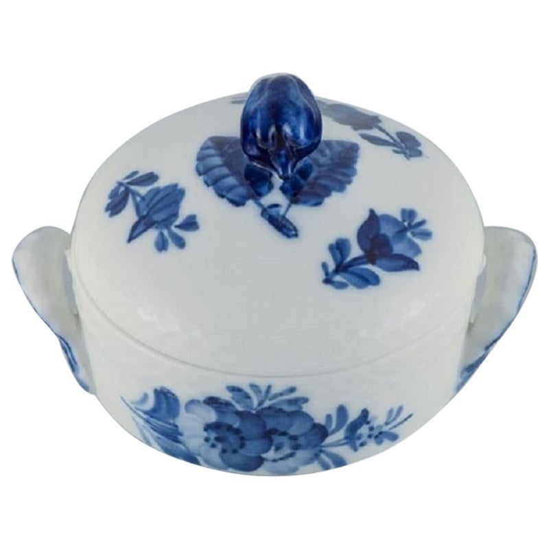 Royal Copenhagen Blue Flower braided sugar bowl. For Sale