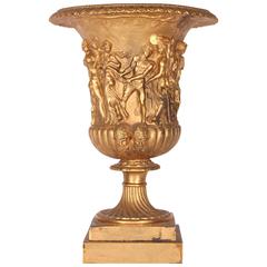 19th Century French Gilt Bronze Urn After the Antique