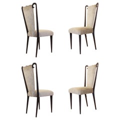 Set of Four Chairs Attributed to Paolo Buffa, Italy, 1950s