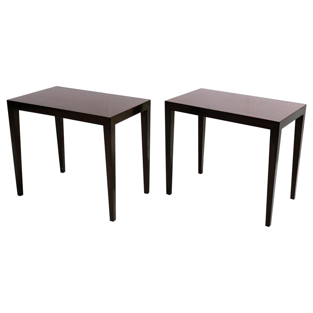 Pair of Mid-Century Danish Side Tables by Severin Hansen for Haslev Furniture For Sale