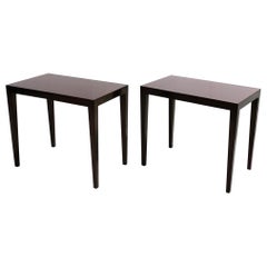 Used Pair of Mid-Century Danish Side Tables by Severin Hansen for Haslev Furniture