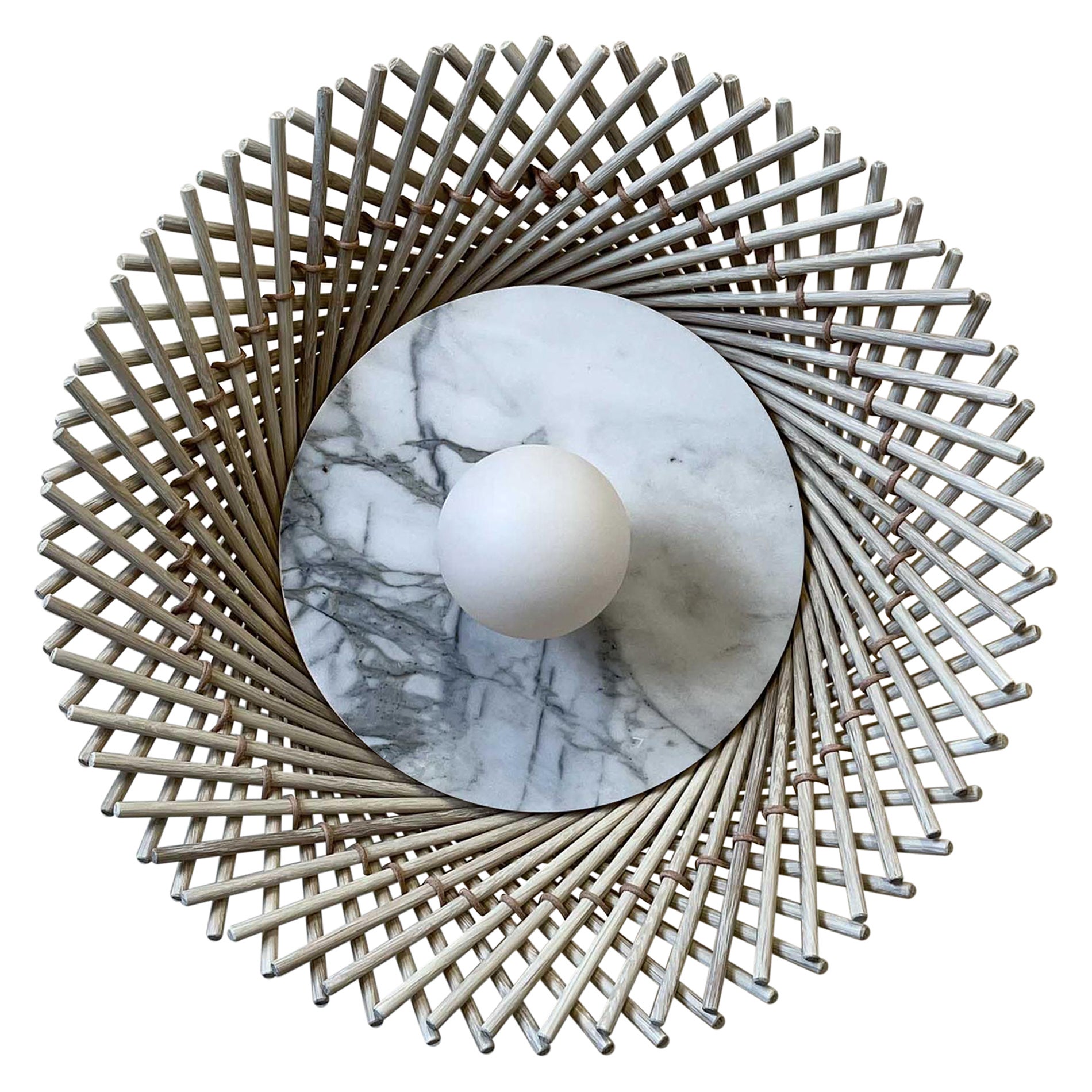 Mooda Bleached Maple Sconce 9 by INDO-