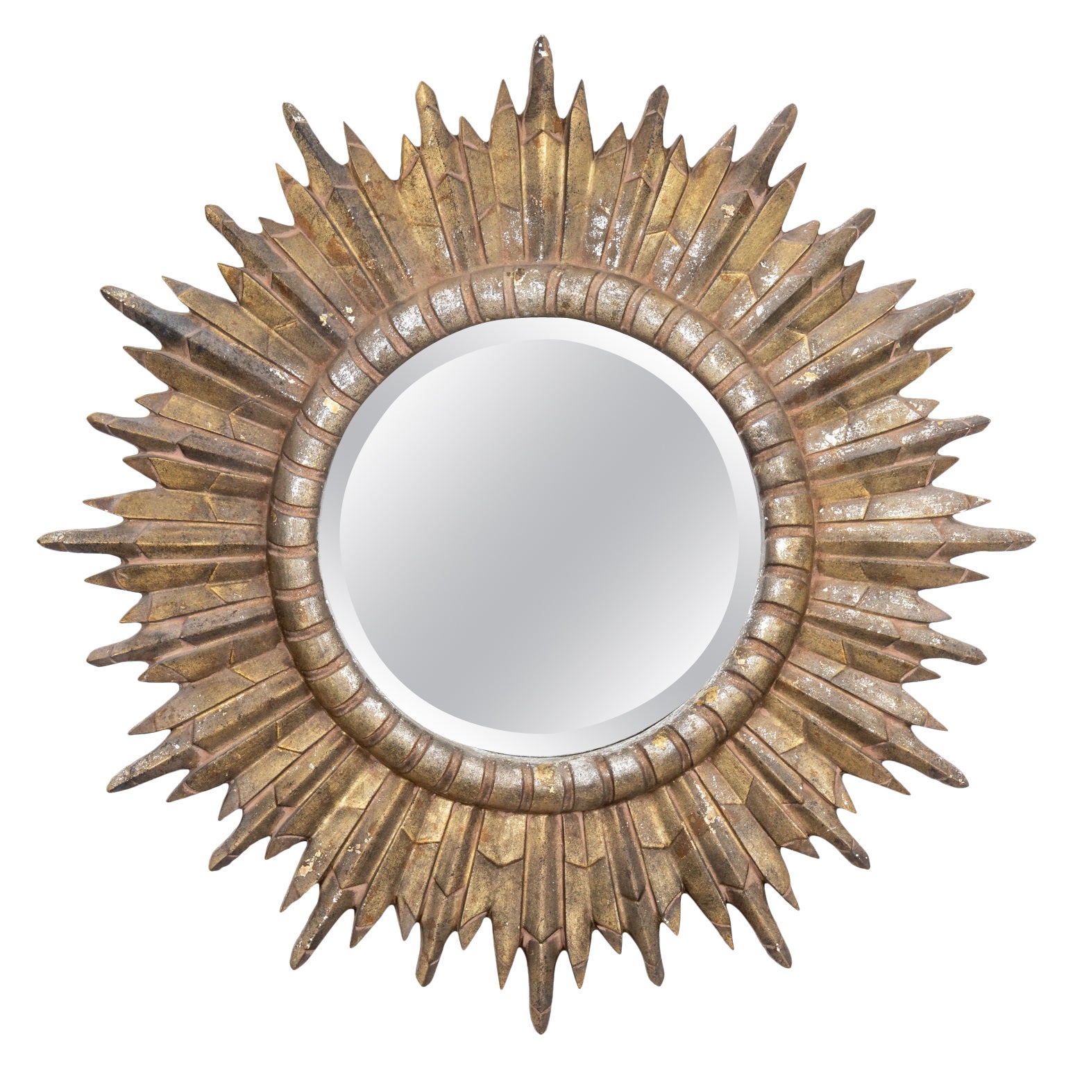 Gold Starburst Mirror at 1stDibs