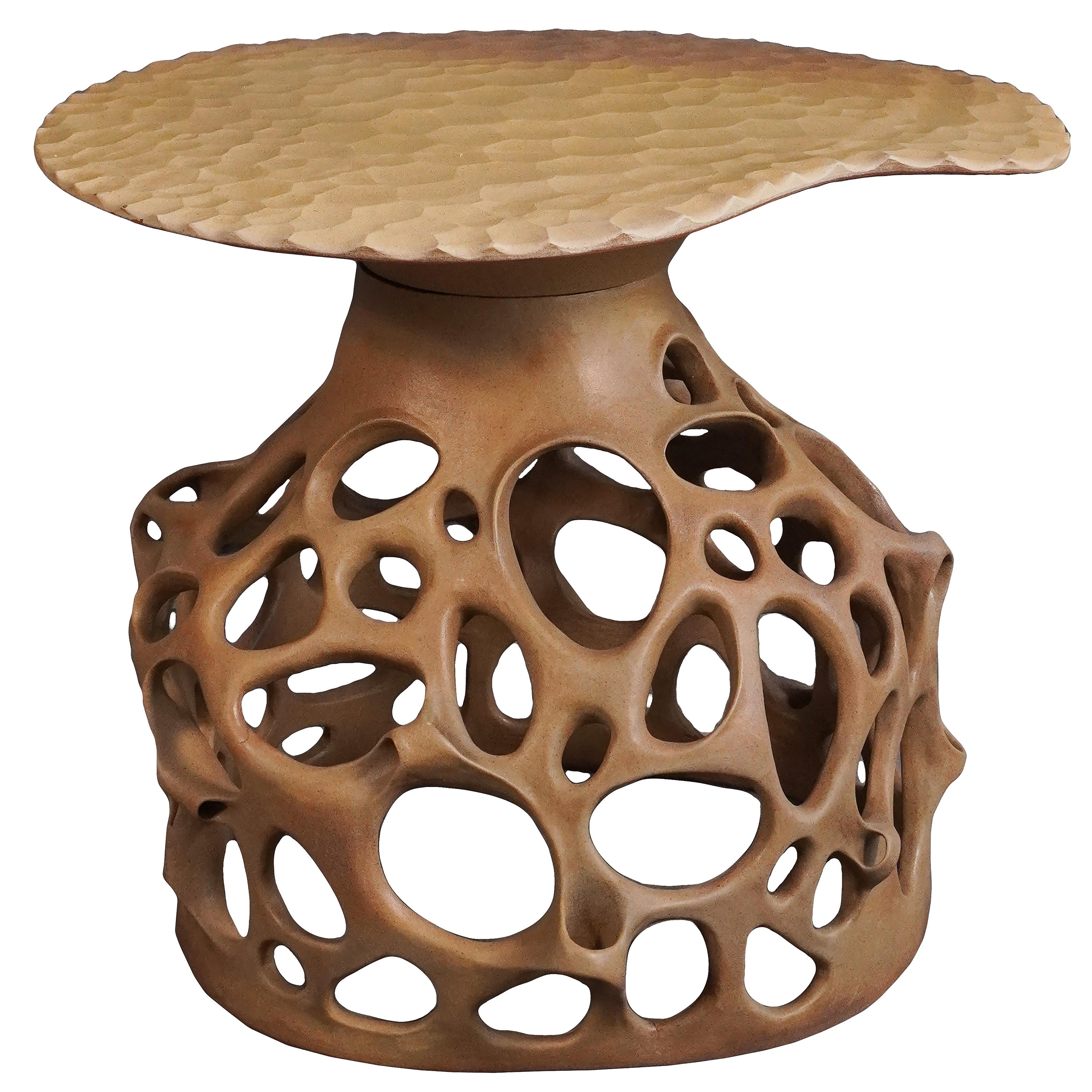 Unique Side Table Fungi Handmade by Jan Ernst