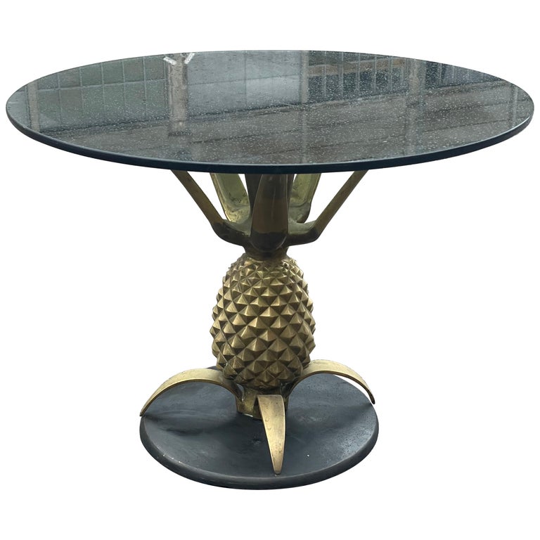 Maison Jansen Brass Pineapple Table 1970´s For Sale